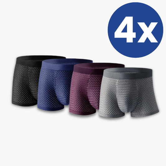 Set od 4 bokserica (1x crvene, 1x plave, 1x sive, 1x crne)